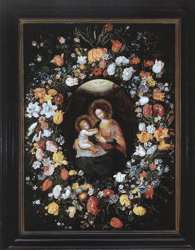 BRUEGHEL, Ambrosius Holy Virgin and Child Germany oil painting art